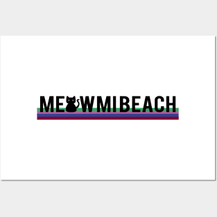 Meow in da Beach Posters and Art